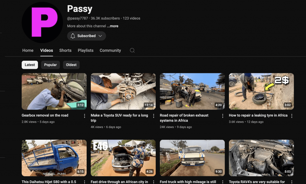 passy youtube